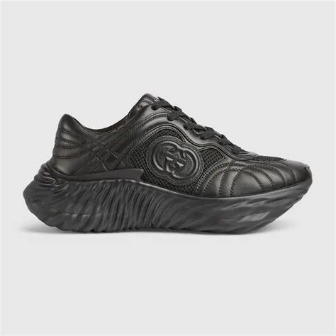 gucci sneakers apollo|Men's Gucci Ripple sneaker in black leather.